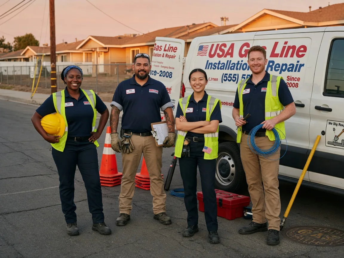Gas Line Installation company in Hessmer, LA